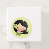 Hawaiian Hula Girl Favoriser les étiquettes (En situation)