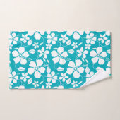 HAWAIIAN HULA (HIBISCUS) JEU TURQUOISE DE SERVIETT (Serviette à main)