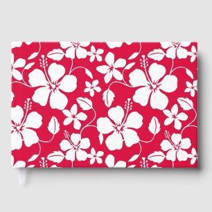 HAWAIIAN HULA (HIBISCUS) MOTIF EN ROUGE