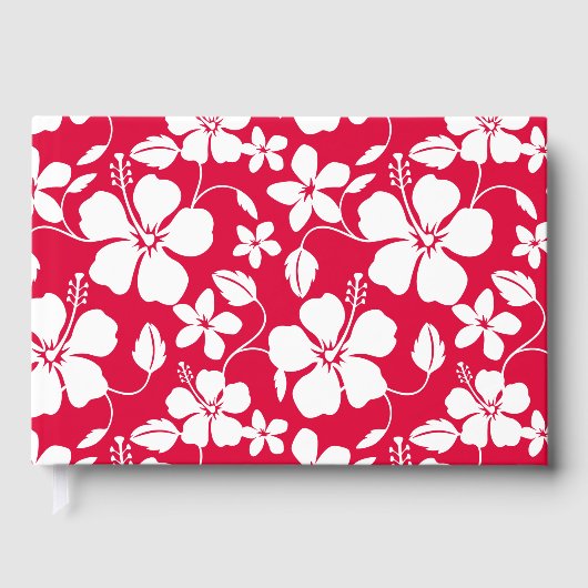 HAWAIIAN HULA (HIBISCUS) MOTIF EN ROUGE (Recto)
