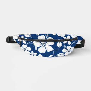 HAWAIIAN HULA (HIBISCUS) PATROON IN NAVY BLUE HEUPTASJE