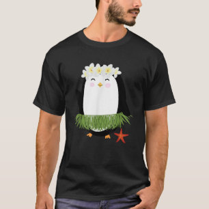 Hawaiian Hula Penguin Luau Party Hawaii Gift voor  T-shirt