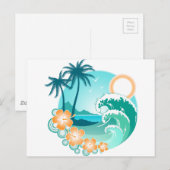 Hawaiian Island 1 Briefkaart (Voorkant / Achterkant)