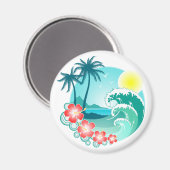 Hawaiian Island 3 Magneet (Voorkant / Achterkant)