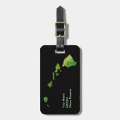 Hawaiian Island Chain in Abstract Art Bagagelabel (Voorkant verticaal)