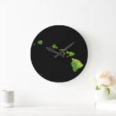 Hawaiian Island chain in Abstracte Art Clock Grote Klok (Huis)