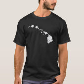 Hawaiian Island Chain Retro Graphic T shirt (Voorkant)