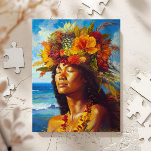 Hawaiian Island Goddess Tropical Legpuzzel