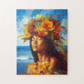 Hawaiian Island Goddess Tropical Legpuzzel (Verticaal)