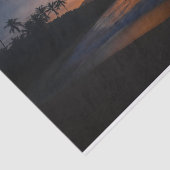 Hawaiian Island Sunset Beach Tissuepapier (Detail)