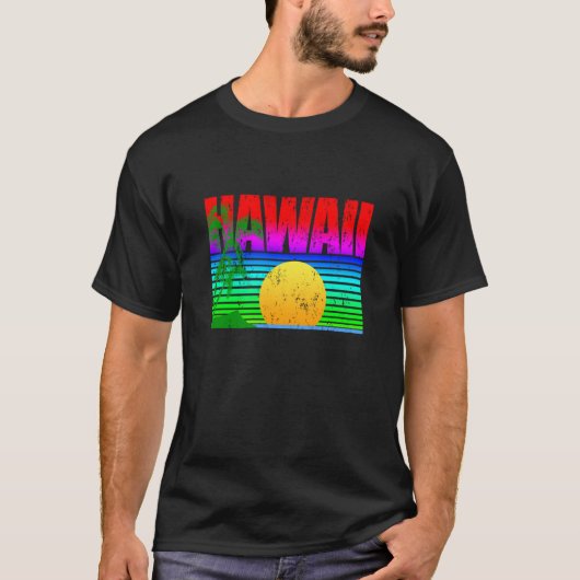 Hawaiian Islands Aloha State T-shirt (Voorkant)