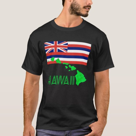 Hawaiian Islands State Flag T-shirt (Voorkant)