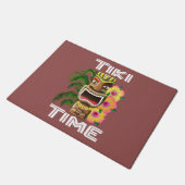 Hawaiian Islands Tiki Statue Deurmat (Schuin)