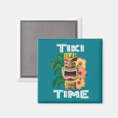Hawaiian Islands Tiki Statue Magneet (Voorkant / Achterkant)