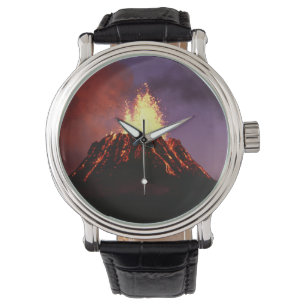 Hawaiian Islands Volcano Horloge