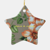 Hawaiian kerstversier keramisch ornament (Voorkant)