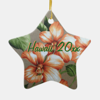 Hawaiian kerstversier keramisch ornament
