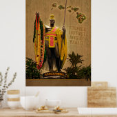 Hawaiian King Kamehameha I. Poster (Keuken)