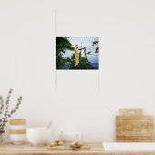 Hawaiian King Kamehameha Statue, Side Uitzicht Poster (Keuken)