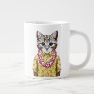 Hawaiian Kitty Cat Extra Grote Beker