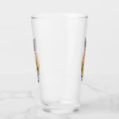 Hawaiian Kitty Cat | Jouw namen toevoegen Glas (Links)