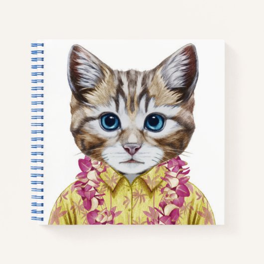 Hawaiian Kitty Cat Notitieboek (Voorkant)
