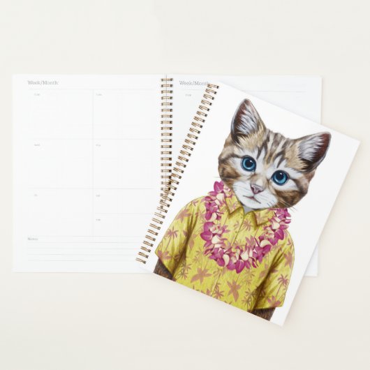 Hawaiian Kitty Cat Planner (Display)