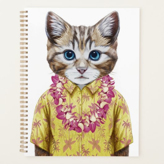 Hawaiian Kitty Cat Planner (Voorkant)