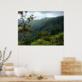 Hawaiian Koolau Mountains Poster (Keuken)