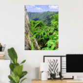Hawaiian Koolau Mountains Poster (Thuiskantoor)