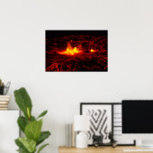 Hawaiian Lava Flow Poster (Thuiskantoor)