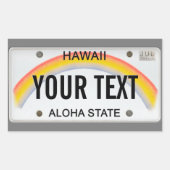 () Hawaiian Licence Bord Rechthoekige Sticker (Voorkant)
