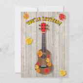 Hawaiian Luau Birthday Party Invitations Kaart (Achterkant)