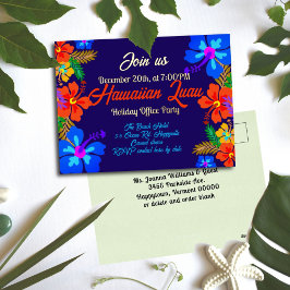 Hawaiian Luau Briefkaart Holiday Party Uitnodiging