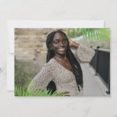 Hawaiian Luau Graduation 2 Faire-part photo (Dos)