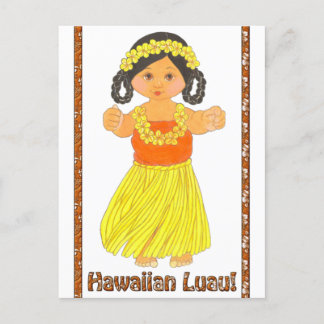 Hawaiian Luau Invitation Briefkaart