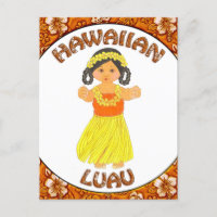 Hawaiian Luau Invitation Briefkaart