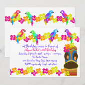 Hawaiian Luau Kaart (Voorkant / Achterkant)