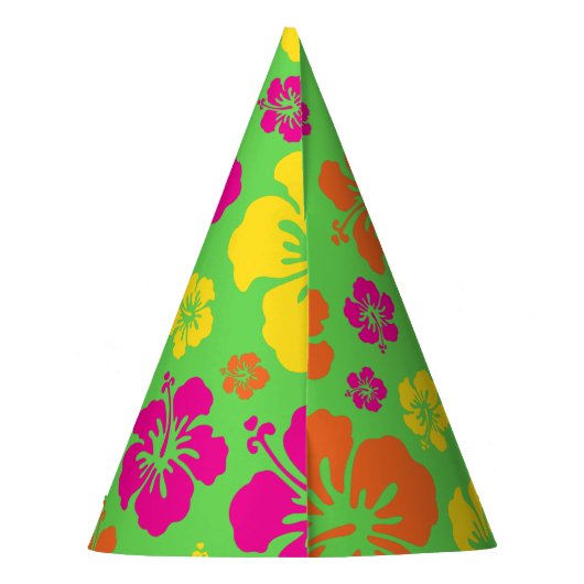 Hawaiian Luau Kind verjaardagsfeestje Feesthoedjes (Achterkant)