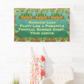 Hawaiian Luau Paradise Theme Spandoek (Insitu)