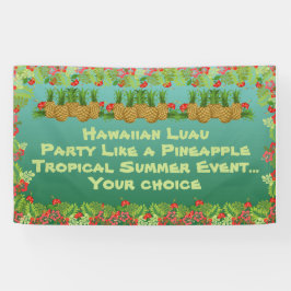 Hawaiian Luau Paradise Theme Spandoek
