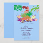 Hawaiian Luau Party Kaart (Voorkant / Achterkant)