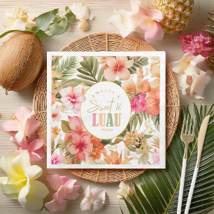 Hawaiian Luau Sweet Sixteen Floral Pattern ID1092 Servet