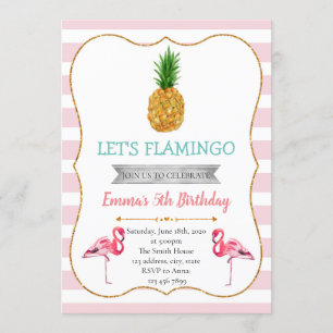 Hawaiian Luau verjaardaguitnodiging Kaart