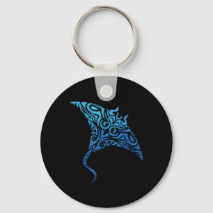 Hawaiian Manta Ray Tribal Polynesiaans Tattoo Paci Sleutelhanger