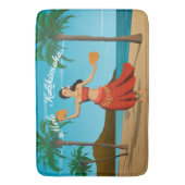 Hawaiian  Mele Kalikimaka Briefkaart Badmat (Voorkant Verticaal)