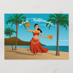Hawaiian  Mele Kalikimaka  Kaart