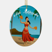 Hawaiian  Mele Kalikimaka  Keramisch Ornament (Rechts)