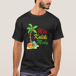 Hawaiian Mele Kalikimaka kerstwedstrijd familie T-shirt