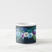 Hawaiian Midnight Orchids Espresso Mok (Voorkant)